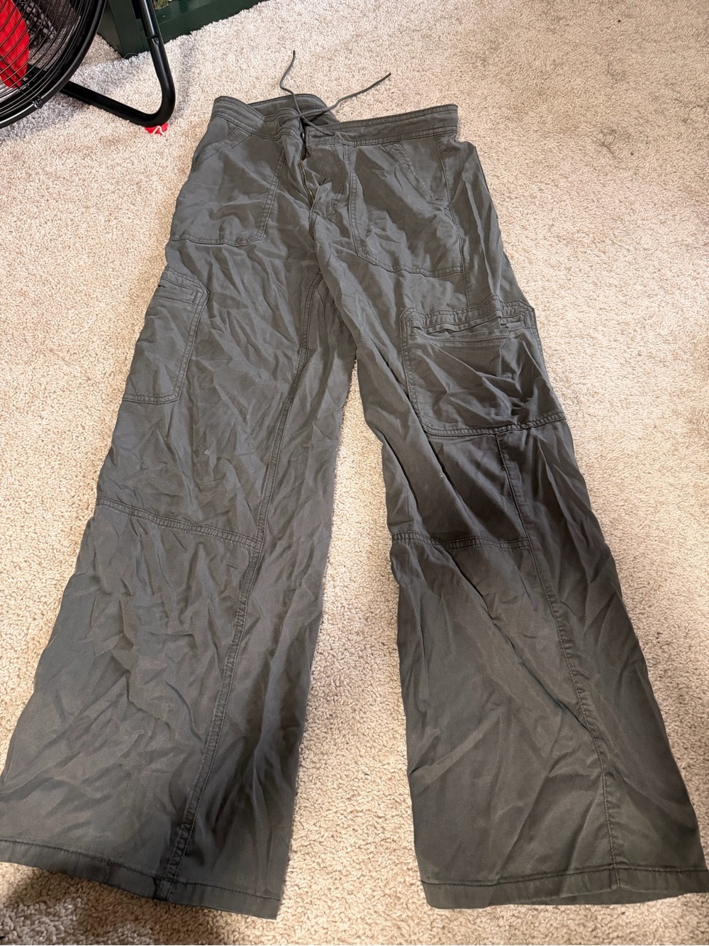 American eagle baggy wide leg cargo pants